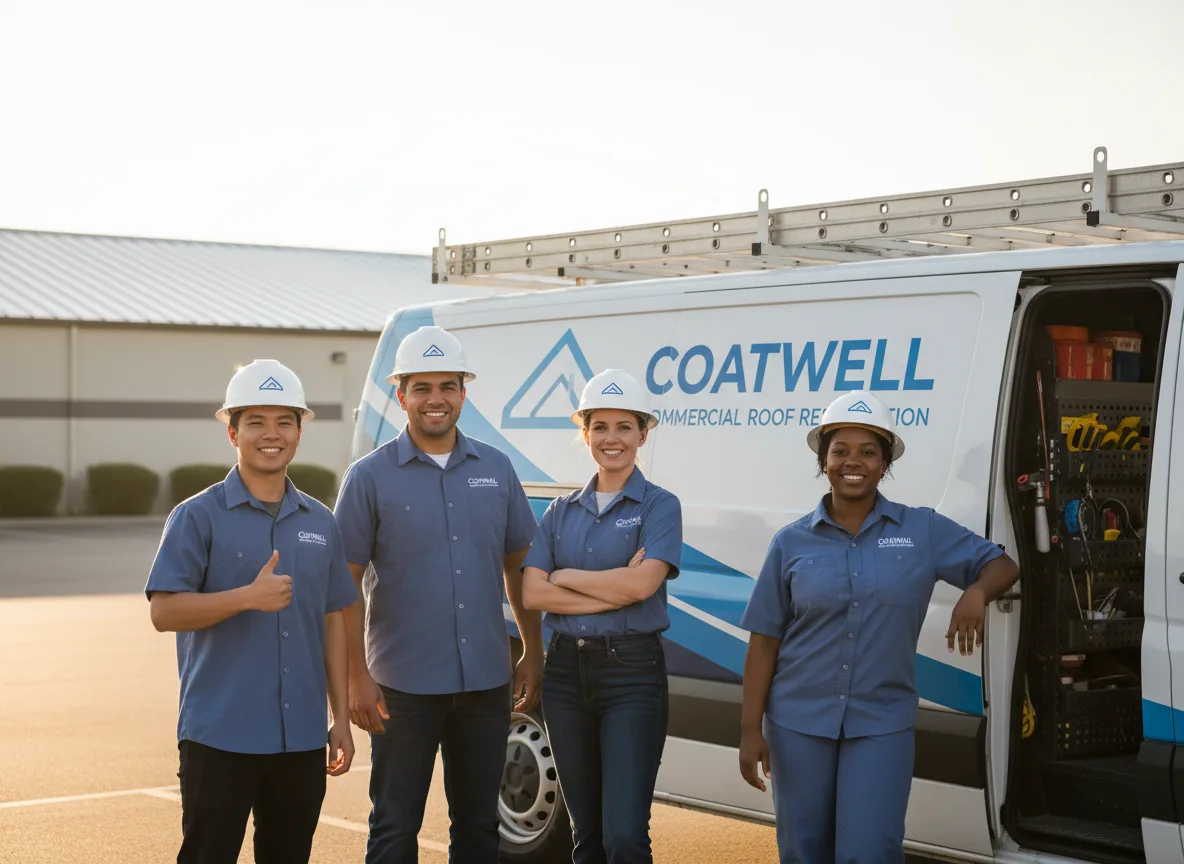 Commercial roof coating company in Glenford, OH