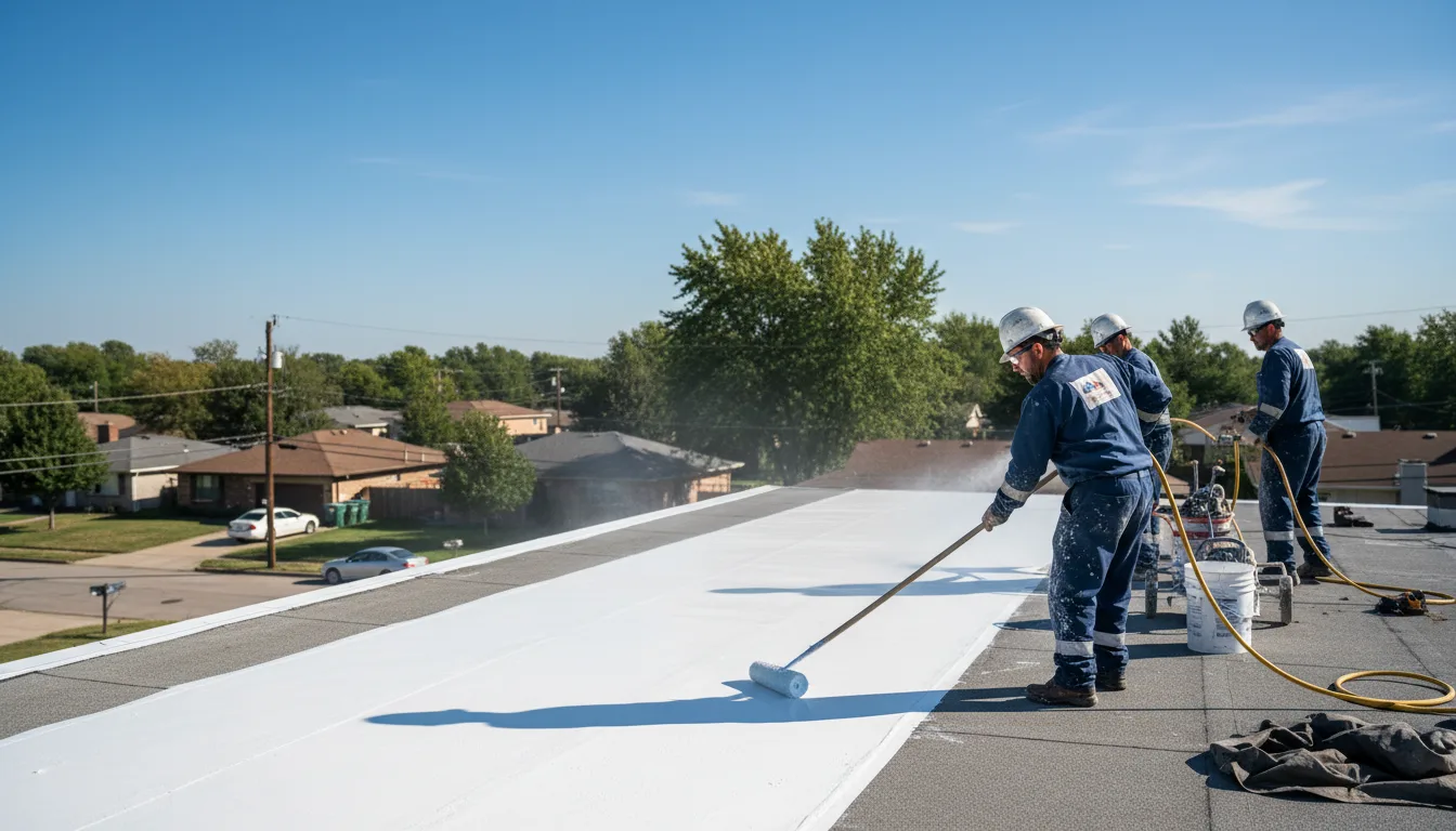 Commercial roof coating in Glenford, OH near me